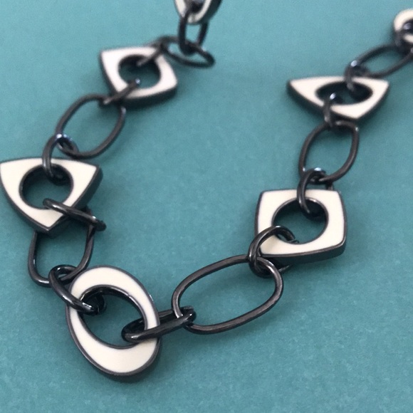 Lia Sophia Discontinued Black and White Necklace - Picture 3 of 3